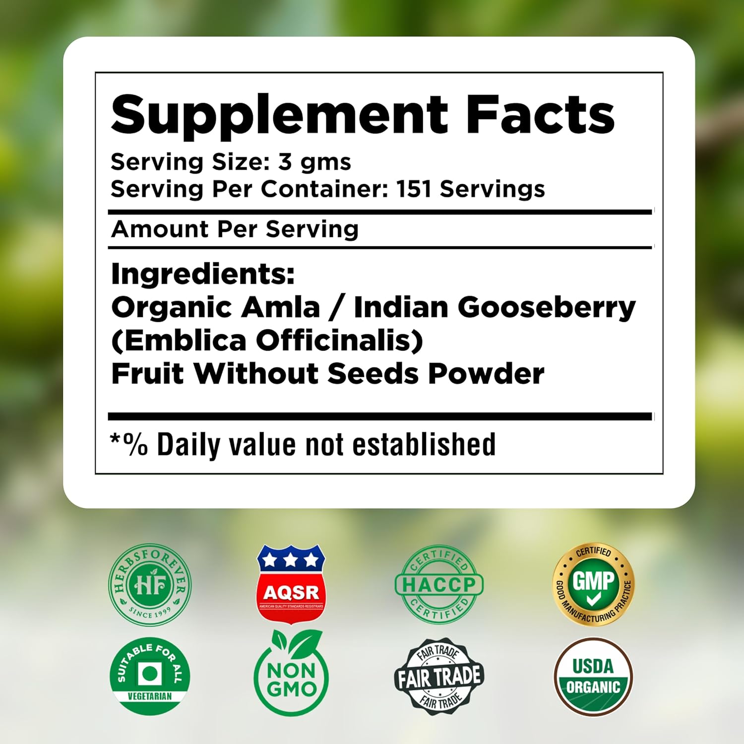 Herbsforever Amla Fruit (Seasonally Fresh, No Seeds) Indian Gooseberry Superfood, Antioxidants, Vitamin C | Wild-Harvested - Non-GMO, Vegan - 2x Potency | Steam Sterilised | 454g (16oz) | BPA Free - görsel 4