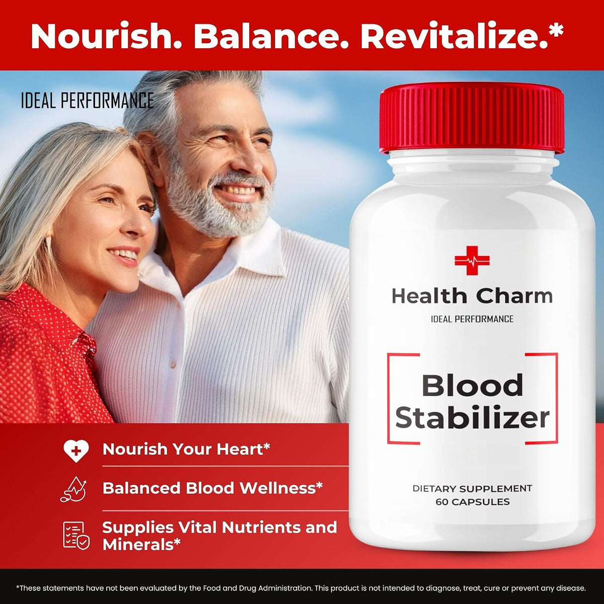 Health Charm Blood Formula Support Capsules – Maximum Strength, All Natural Premium Formula (2 Pack) - görsel 5