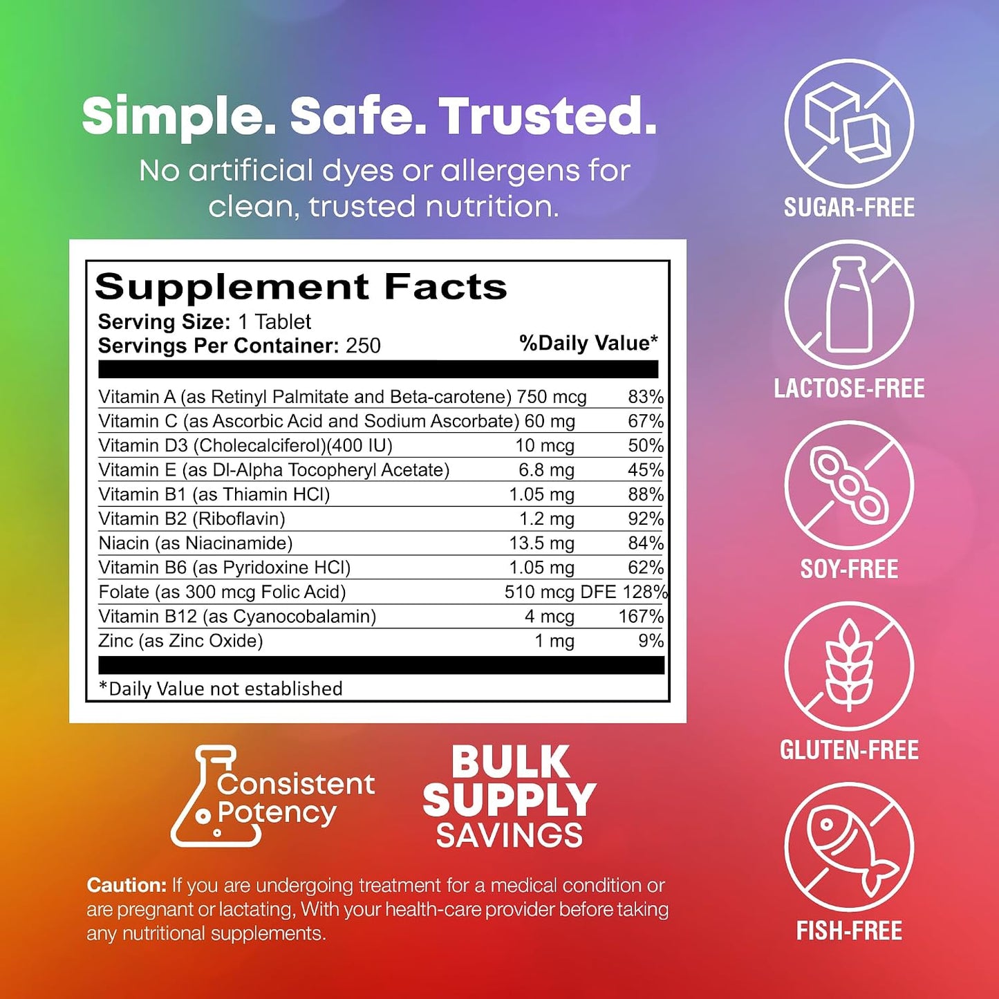 NutraBulk Children's Chewable Multivitamin - 250 Cherry Tablets - görsel 6