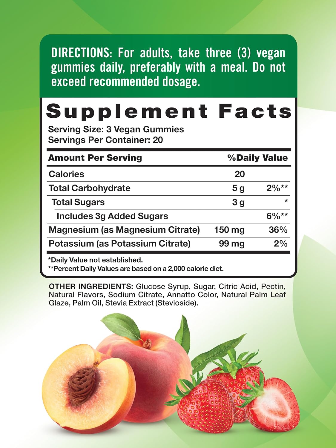 Nature's Truth Potassium Magnesium Citrate Gummies (60 Count) - Vegan, Non-GMO, Gluten-free Supplement - görsel 2