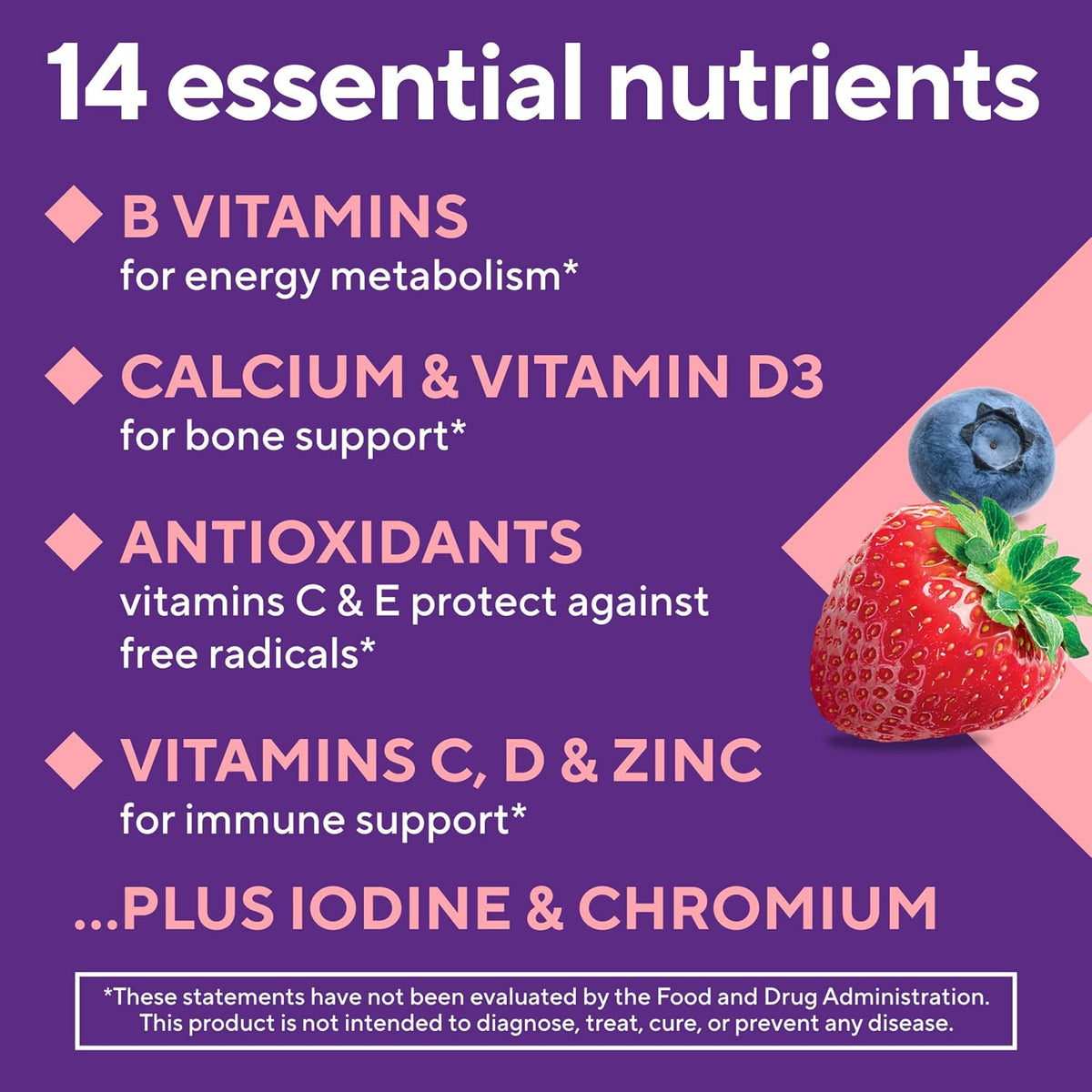 Vitafusion Women's Multivitamin Gummy – 150 Adult Gummies – Berry Flavour - görsel 6