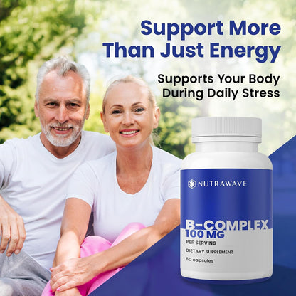 Nutra Wave Super B Complex – High Potency B Vitamins with Choline & Myo-Inositol