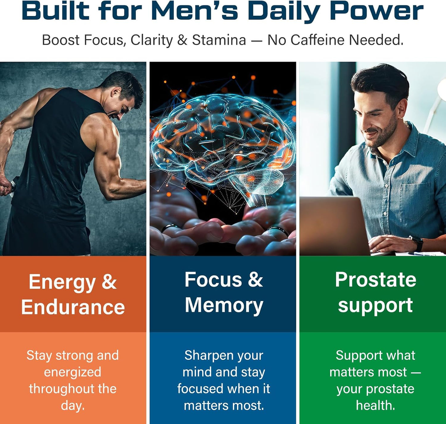 ThrivyThystle Men's 50+ Multivitamin with Methylated B12 & Folate, 90 Capsules - görsel 4