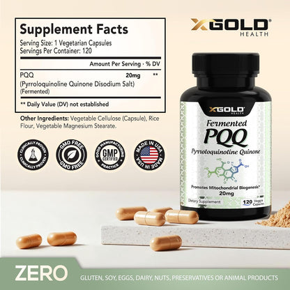 Fermented PQQ 20 mg Supplement