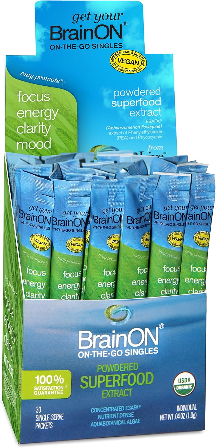 E3LIVE BrainON - Concentrated E3AFA - On-The-Go Singles - 30 Count Box - görsel 1