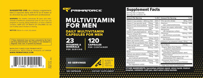 Primaforce Multivitamin for Men, 120 Capsules