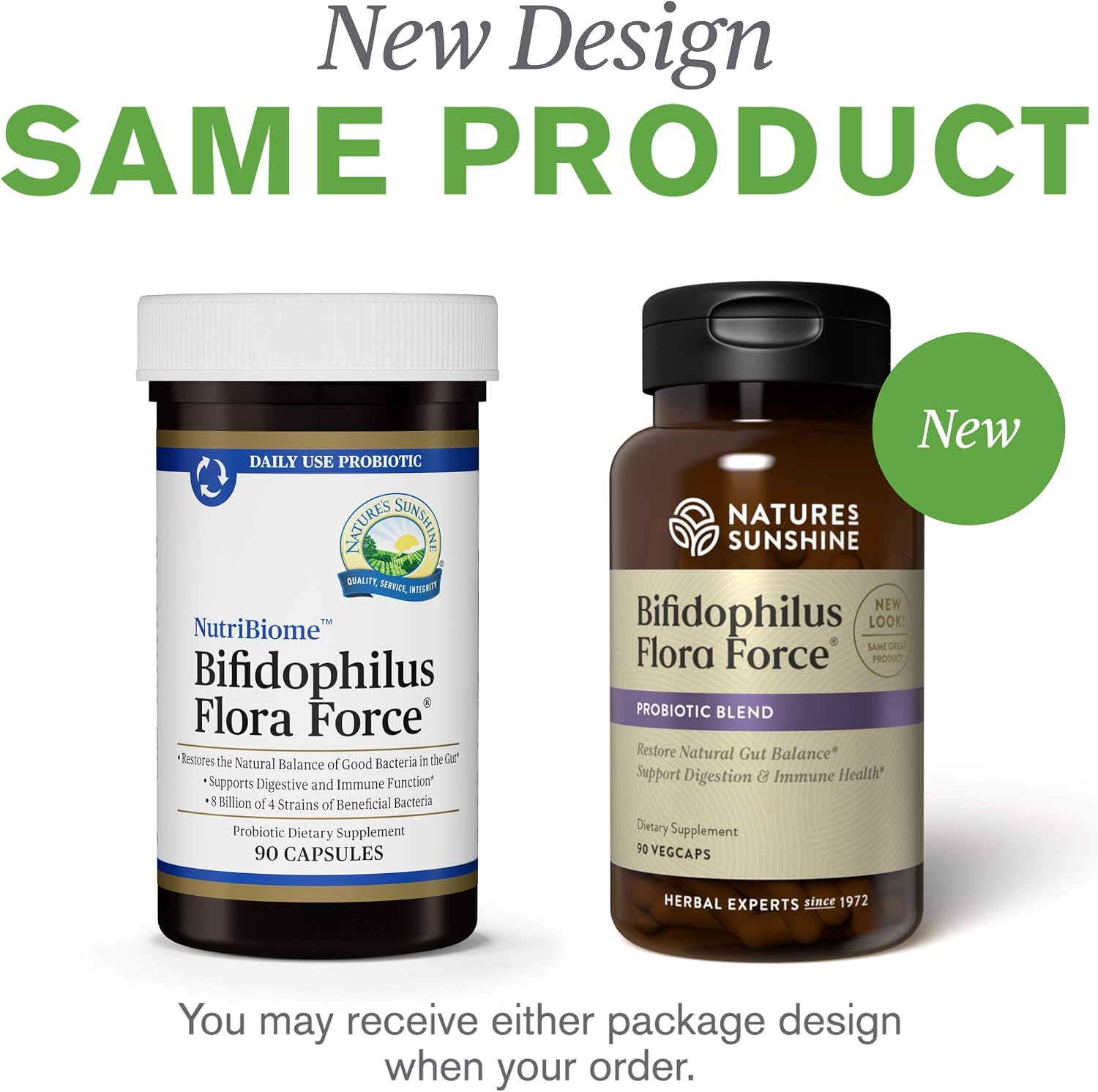 Nature's Sunshine Bifidophilus Flora Force - 90 Capsules - görsel 3