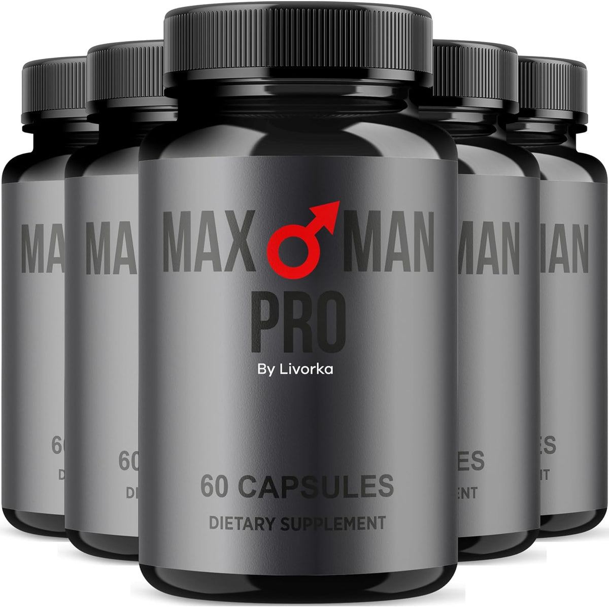 LIVORKA MaxMan Pro Dietary Supplement Capsules – 300 Capsules (5 Month Supply) - görsel 1