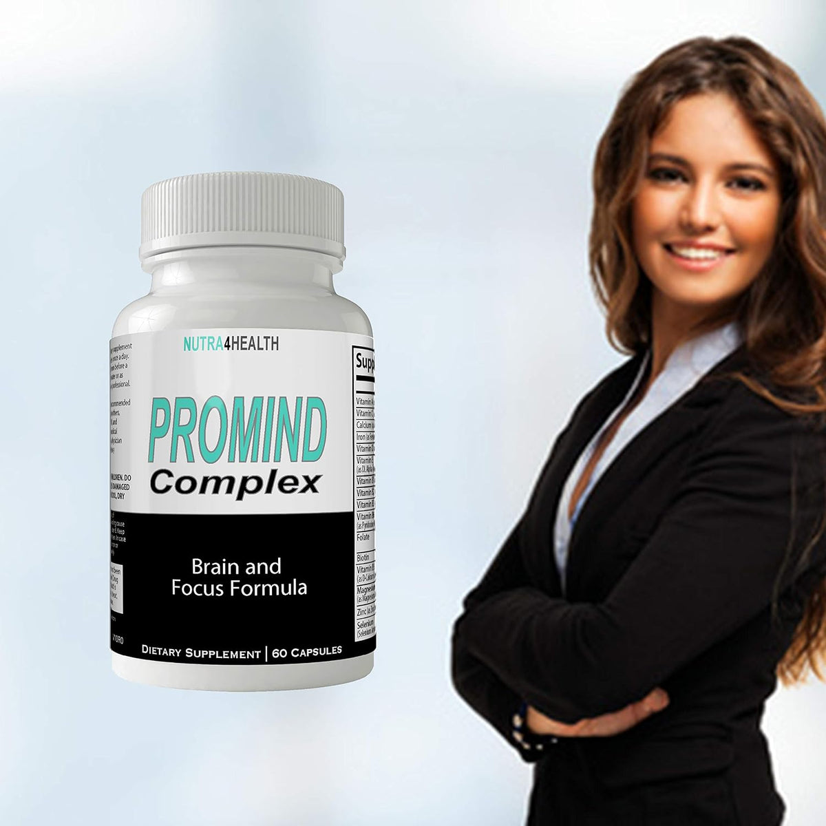 Pro Mind Complex Mind Tech Nootropic Original by Nutra4health Technologies Brain Booster Supplement (60 Capsules) - görsel 7