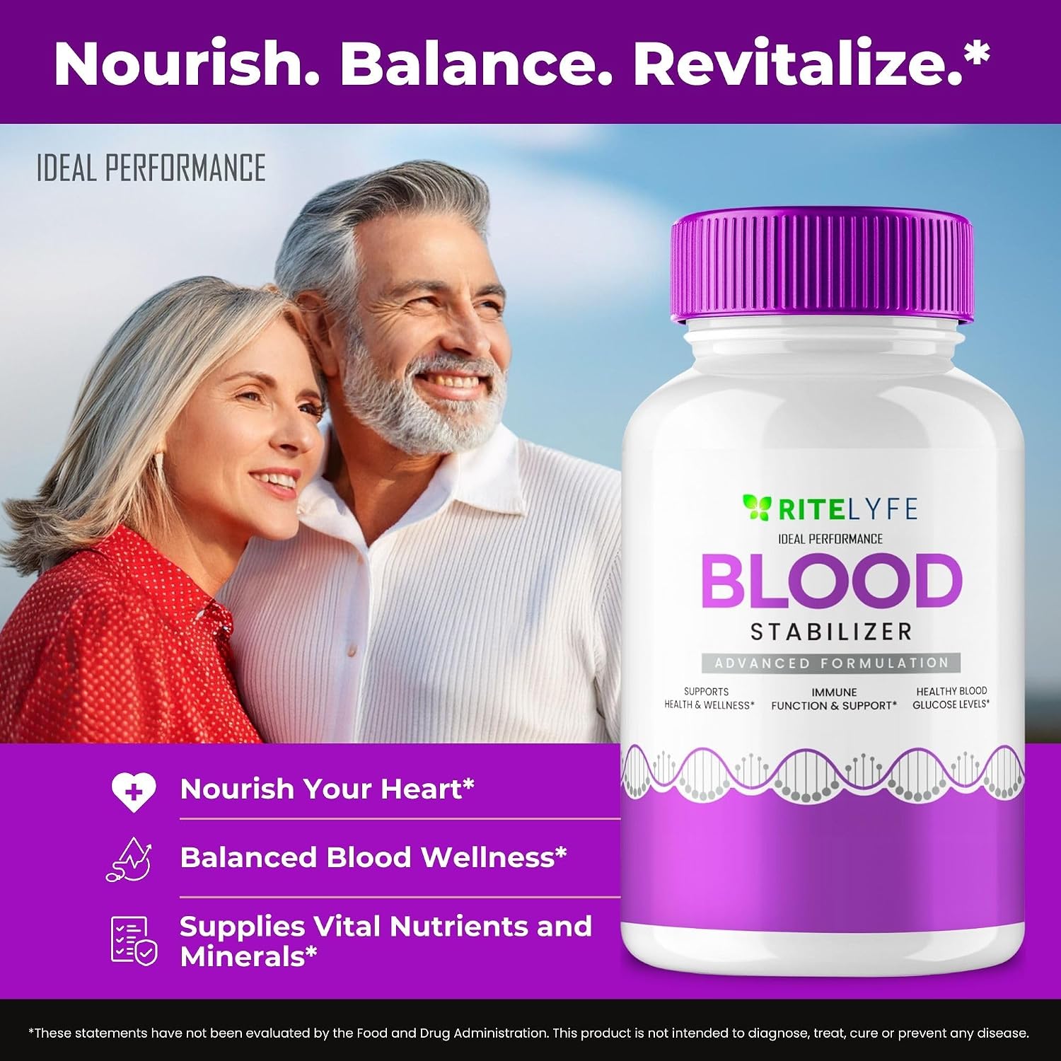 Ritelyfe Blood Stabiliser Capsules (2 Pack) – Maximum Strength All-Natural Nutritional Support - görsel 5