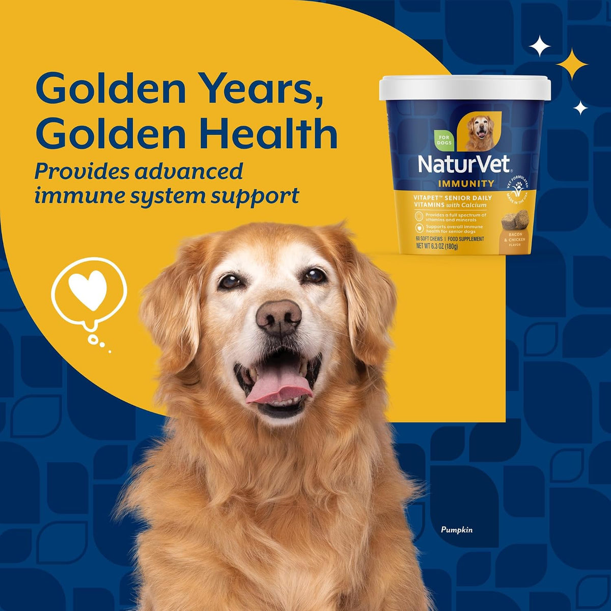 NaturVet VitaPet Senior Daily Vitamins Plus – Glucosamine : A building block for joint cartilage, helping to – Image 3
