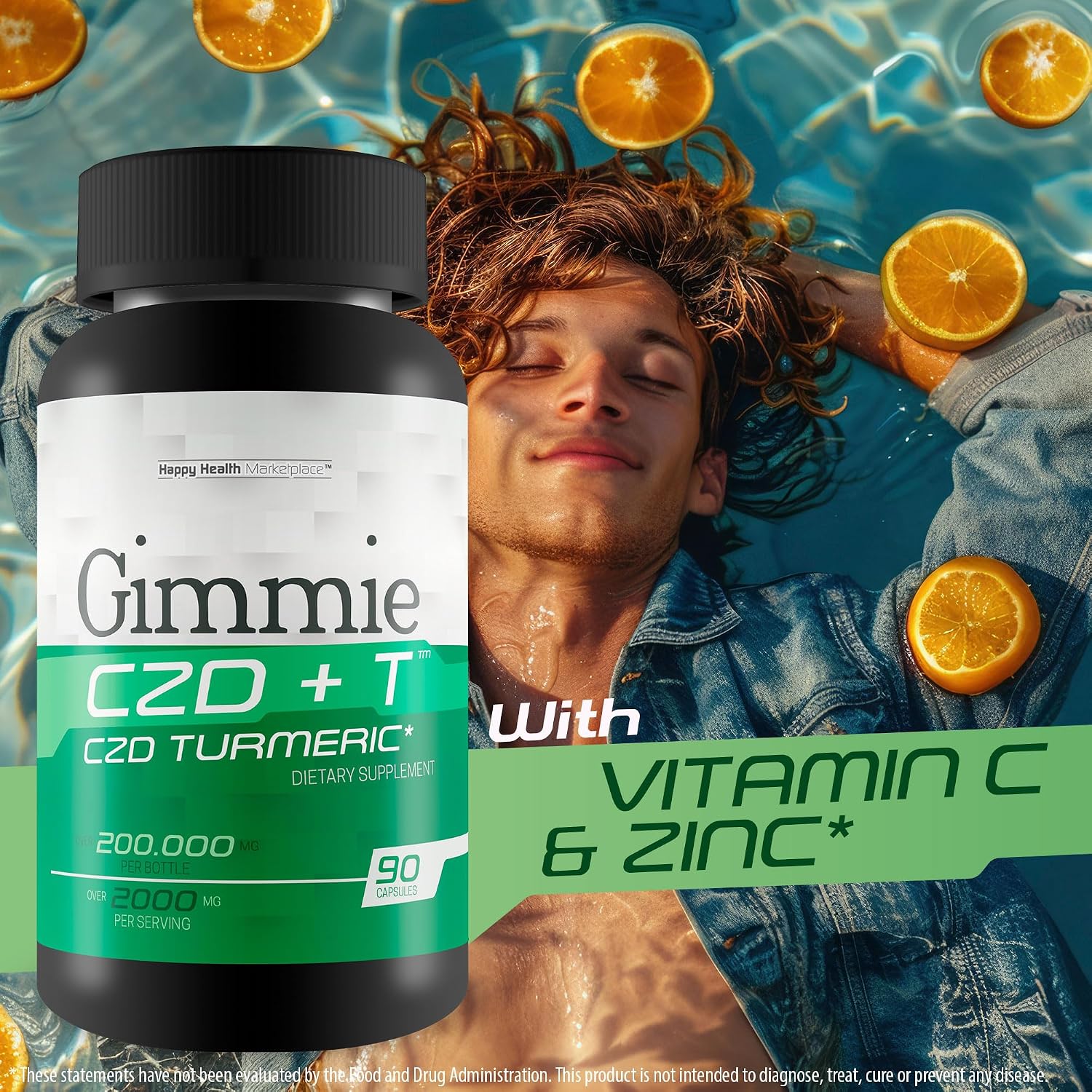 Gimmie CZD + T - Advanced Immune Support Supplement with Vitamin C, D, Zinc, Magnesium, and Turmeric - görsel 6