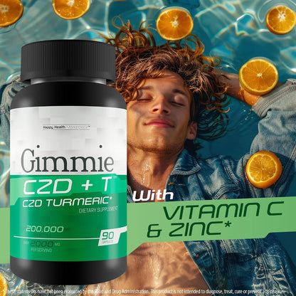 Gimmie CZD + T - Advanced Immune Support Supplement with Vitamin C, D, Zinc, Magnesium, and Turmeric