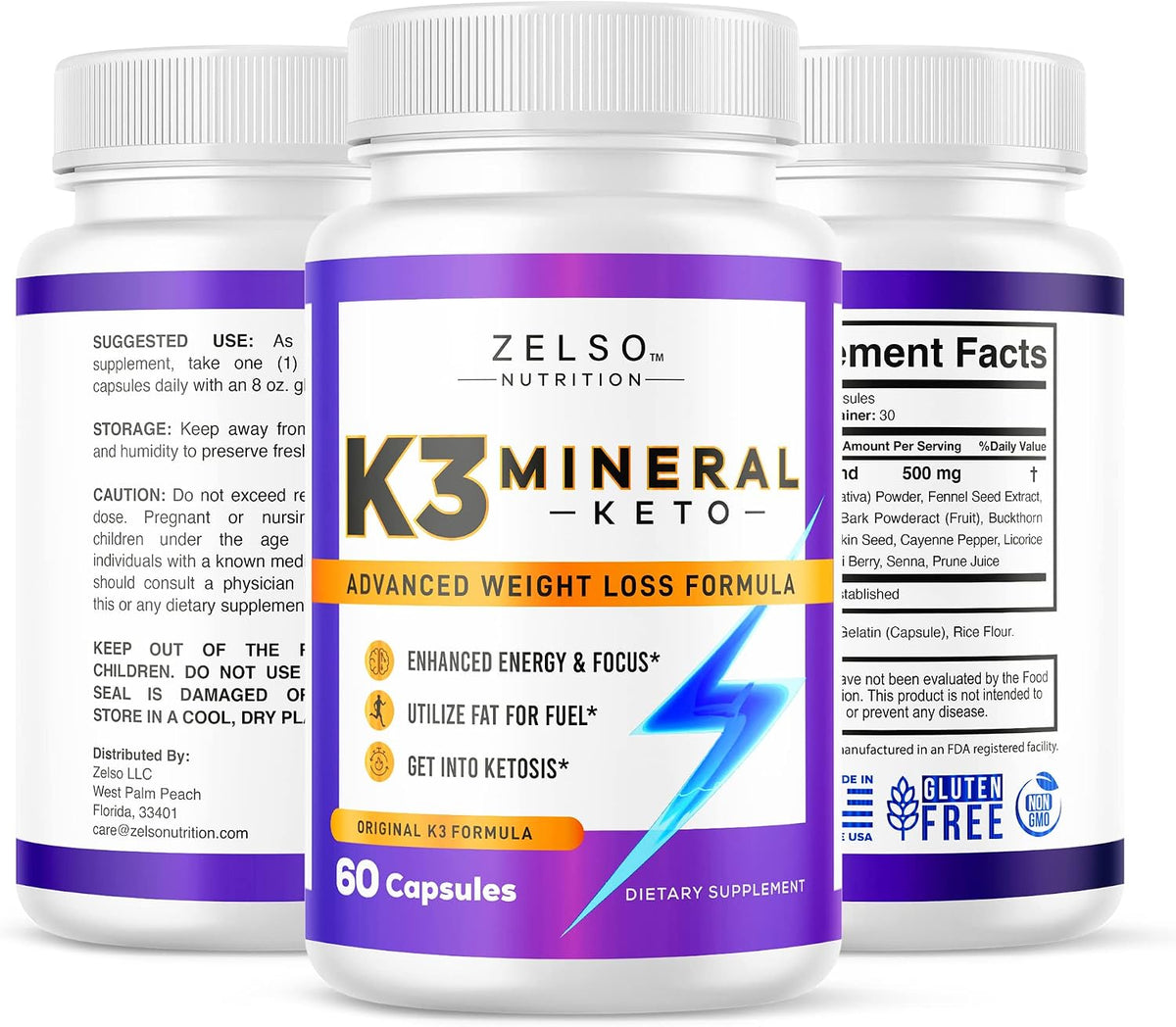 ZELSO K3 Mineral Weight Loss Pills (2 Pack) - 2 Months Supply - görsel 7
