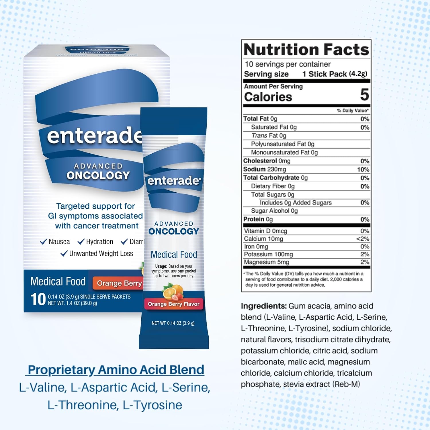 enterade Advanced Oncology Powder Packets, Orange & Berry (3 Boxes, 30 Packets) - görsel 3