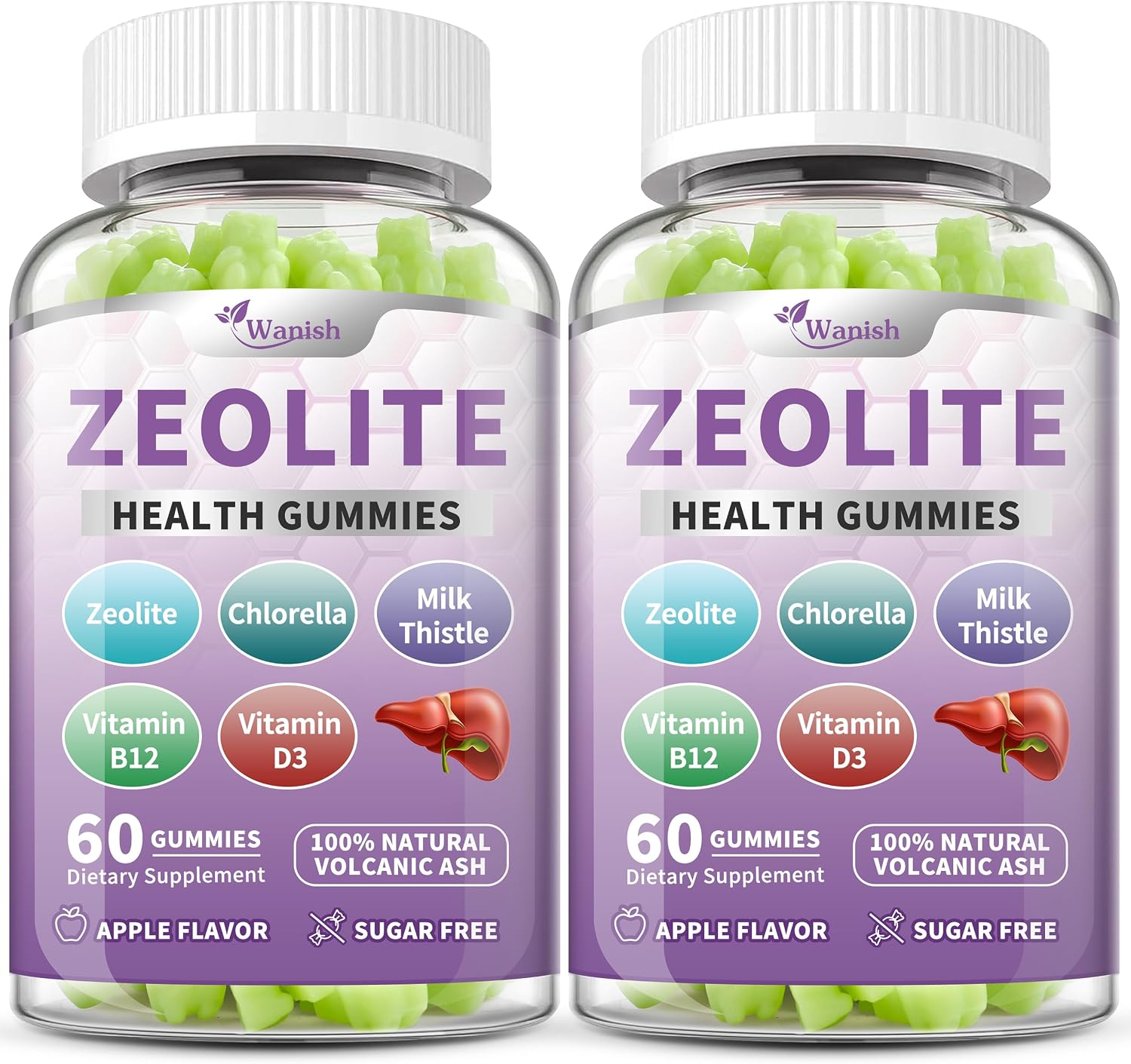 Wanish Premium Zeolite Drops for Women – 99%+ Pure Natural Volcanic Ash with B12 & D3, Vegan, Non-GMO, 118 ml - görsel 7