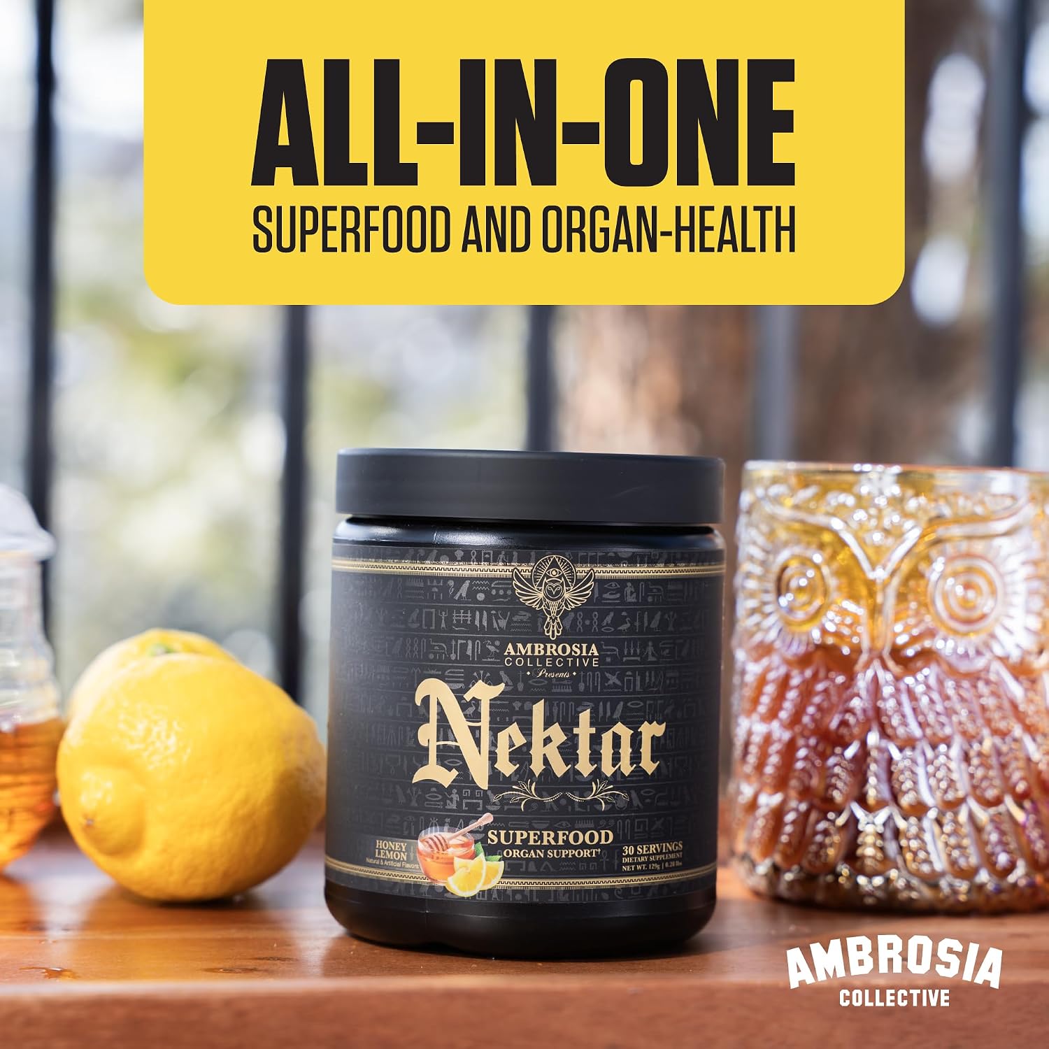 Ambrosia Nektar Superfood Organ & Cycle Support Powder - Honey Lemon - görsel 8