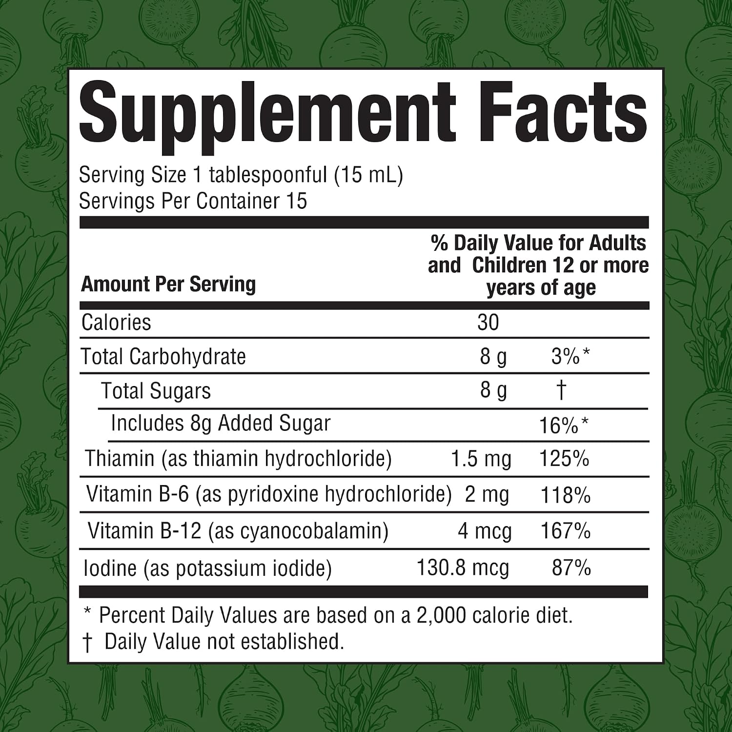 Rabano Yodado Ionised Radish Dietary Liquid Supplement – Iodine, Vitamin B1, B6 & B12 – 237 ml - görsel 9