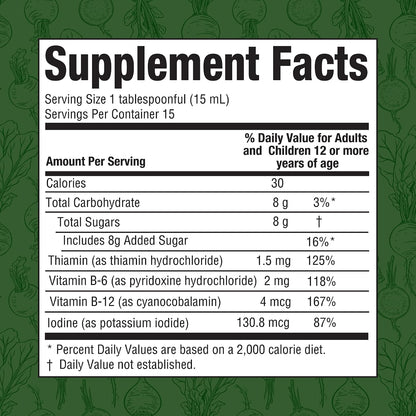 Rabano Yodado Ionised Radish Dietary Liquid Supplement – Iodine, Vitamin B1, B6 & B12 – 237 ml