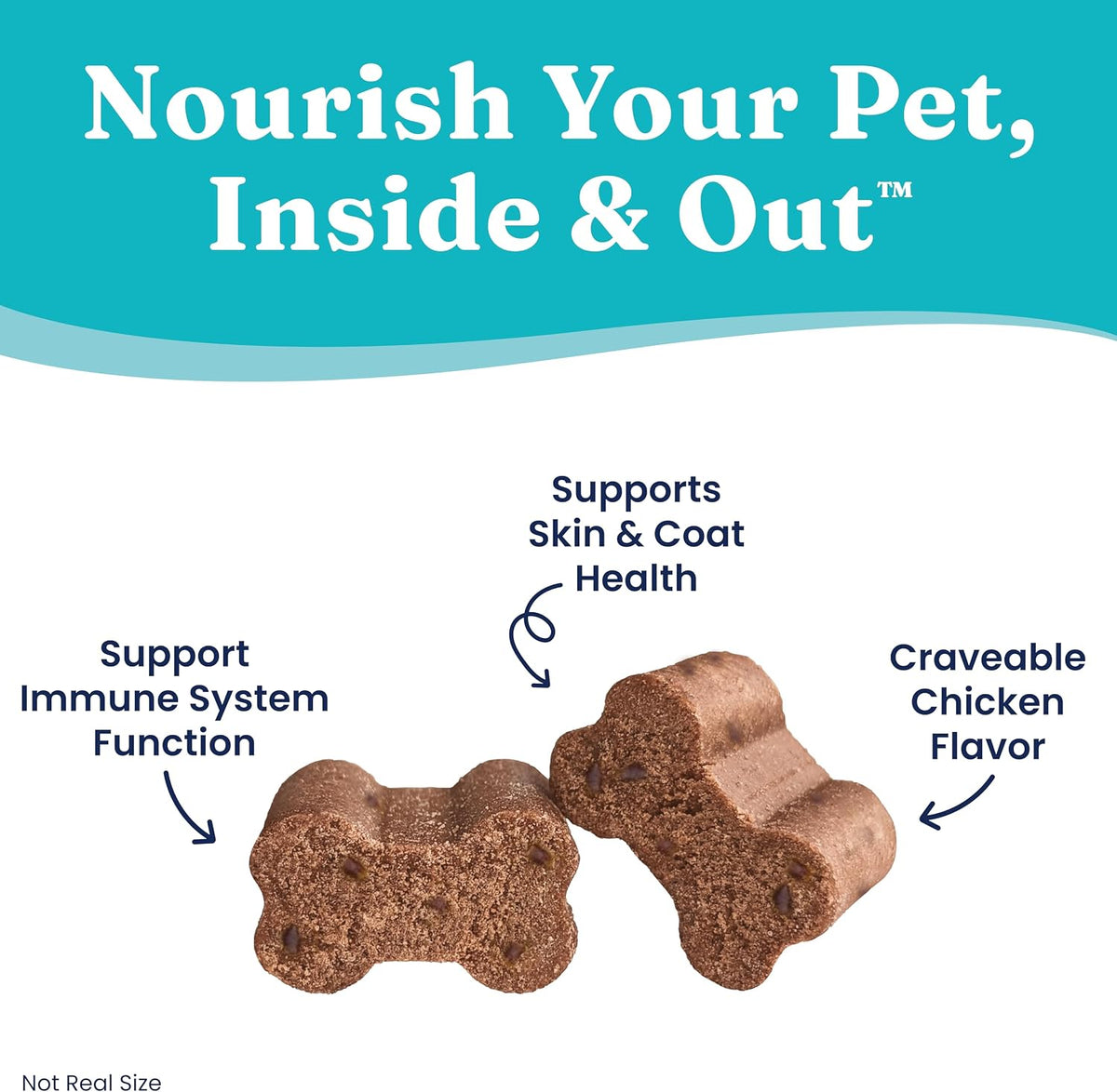 Solid Gold Omega-3 Fish Oil for Dogs Soft Chews - Chicken Flavoured - Skin & Coat Support with Vitamins C, E & Biotin - 120 Chews - görsel 5