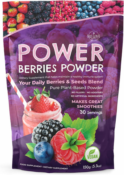 Super Berry Powder - Berry Superfood Blend for Smoothies and Detox
