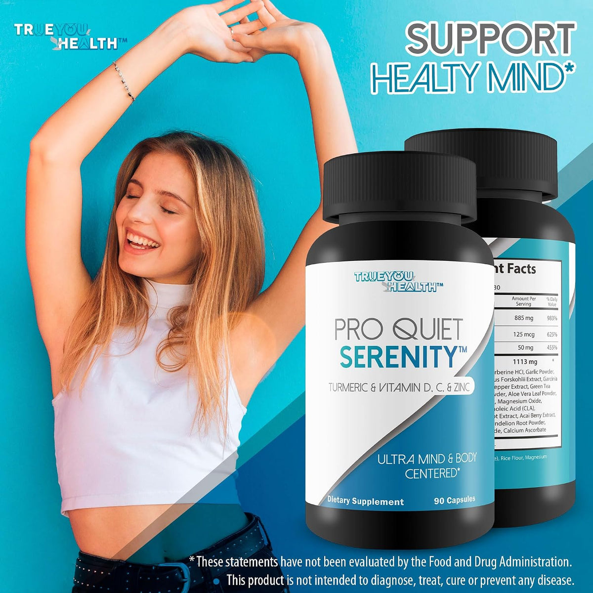 Pro Quiet Serenity Mood Support Supplement with Vitamins, Minerals & Herbs - görsel 5