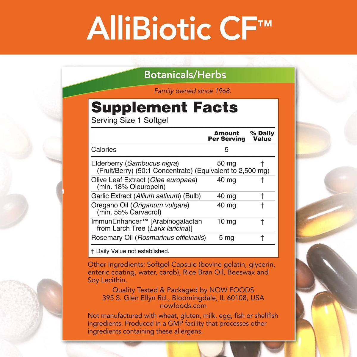 Allibiotic, 60 Softgels (Pack of 4) by NOW Foods - görsel 2