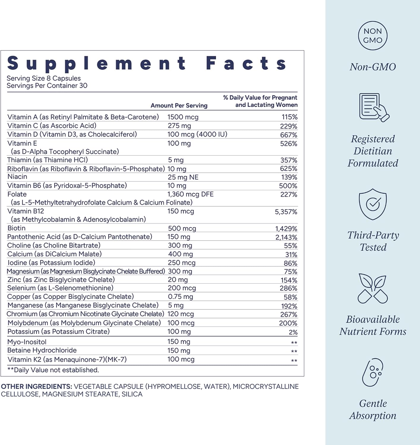 FullWell Women's Prenatal Essentials - Multivitamin & Fish Oil Supplement - görsel 4