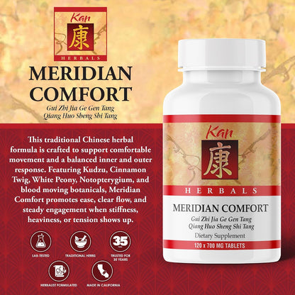 Kan Herb Company Meridian Comfort – Traditional Chinese Herbal Formula, 120 Tablets
