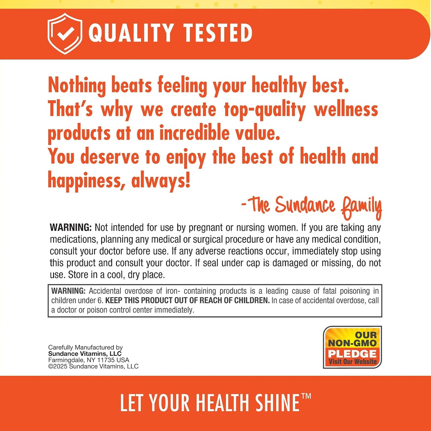 Sundance Vitamins Women’s ABC Complete Multivitamin & Mineral Formula | Daily Women’s Multivitamin | 60 Coated Caplets | Non-GMO & Gluten-free - görsel 5
