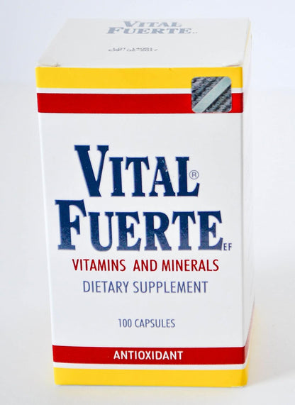 Vital Fuerte Vitamins and Minerals Food Supplement – 100 Capsules, Antioxidant Blend