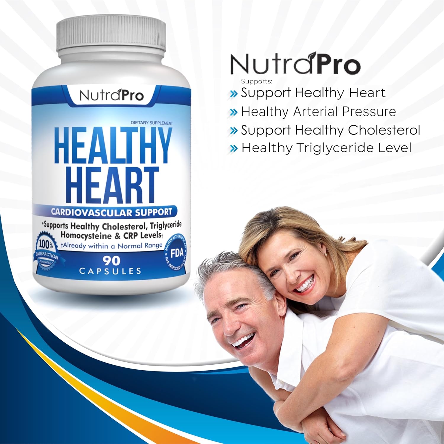 NutraPro Healthy Heart - Heart Health Supplements, Artery Cleanse & Protect, Supports Healthy Cholesterol and Triglycerides, GMP Certified - görsel 2