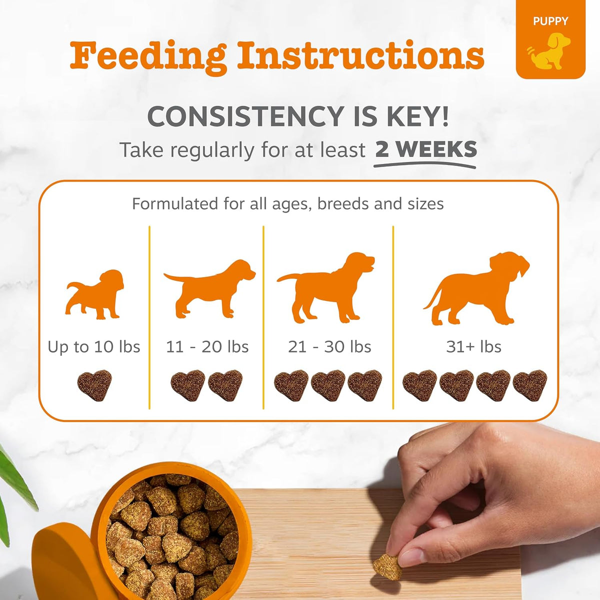 Zesty Paws Puppy Allergy Immune Bites – Dog Allergy Chews with Probiotics for Itchy Skin and Ears, Lamb, 90 Count - görsel 4