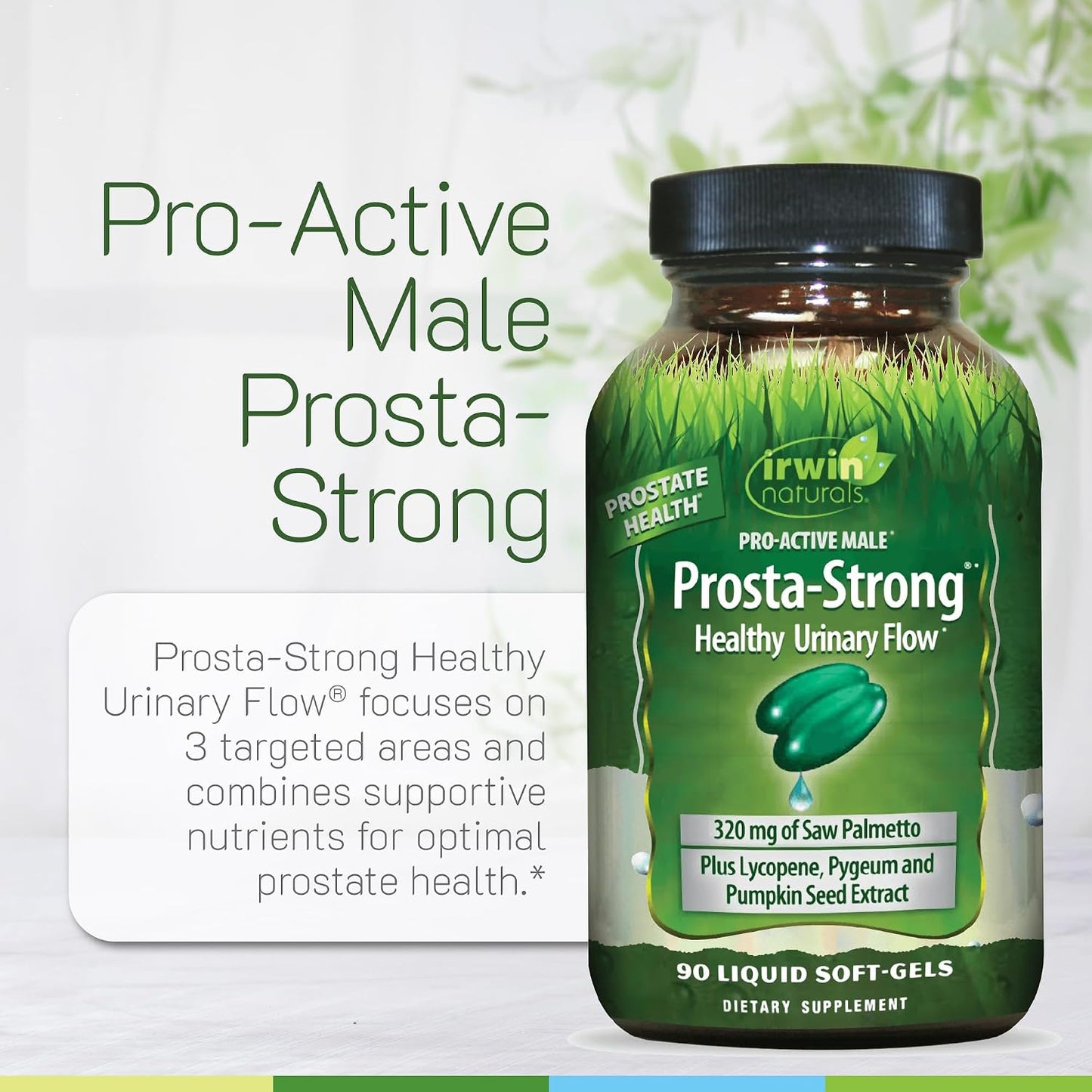 Irwin Naturals Prosta-Strong 90 Softgels | Prostate Support with Saw Palmetto, Lycopene & Pumpkin Seed - görsel 5