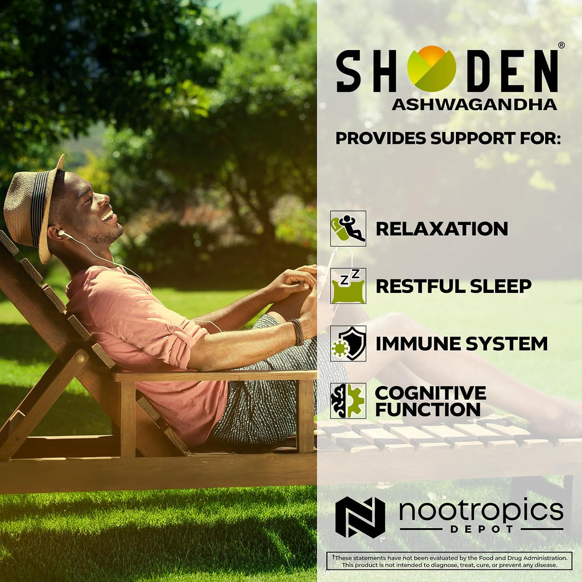 Nootropics Depot Shoden Ashwagandha Extract Capsules | 120mg | 35% Withanolides | 30 Count - görsel 4