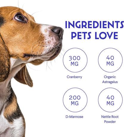 Wonder Paws Premium Kidney Support for Dogs – Cranberry Supplement – Liquid 60ml