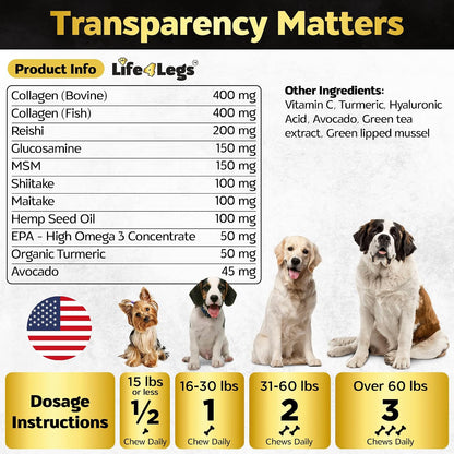 Life4Legs Soft Chews Dog Multivitamin & Supplements
