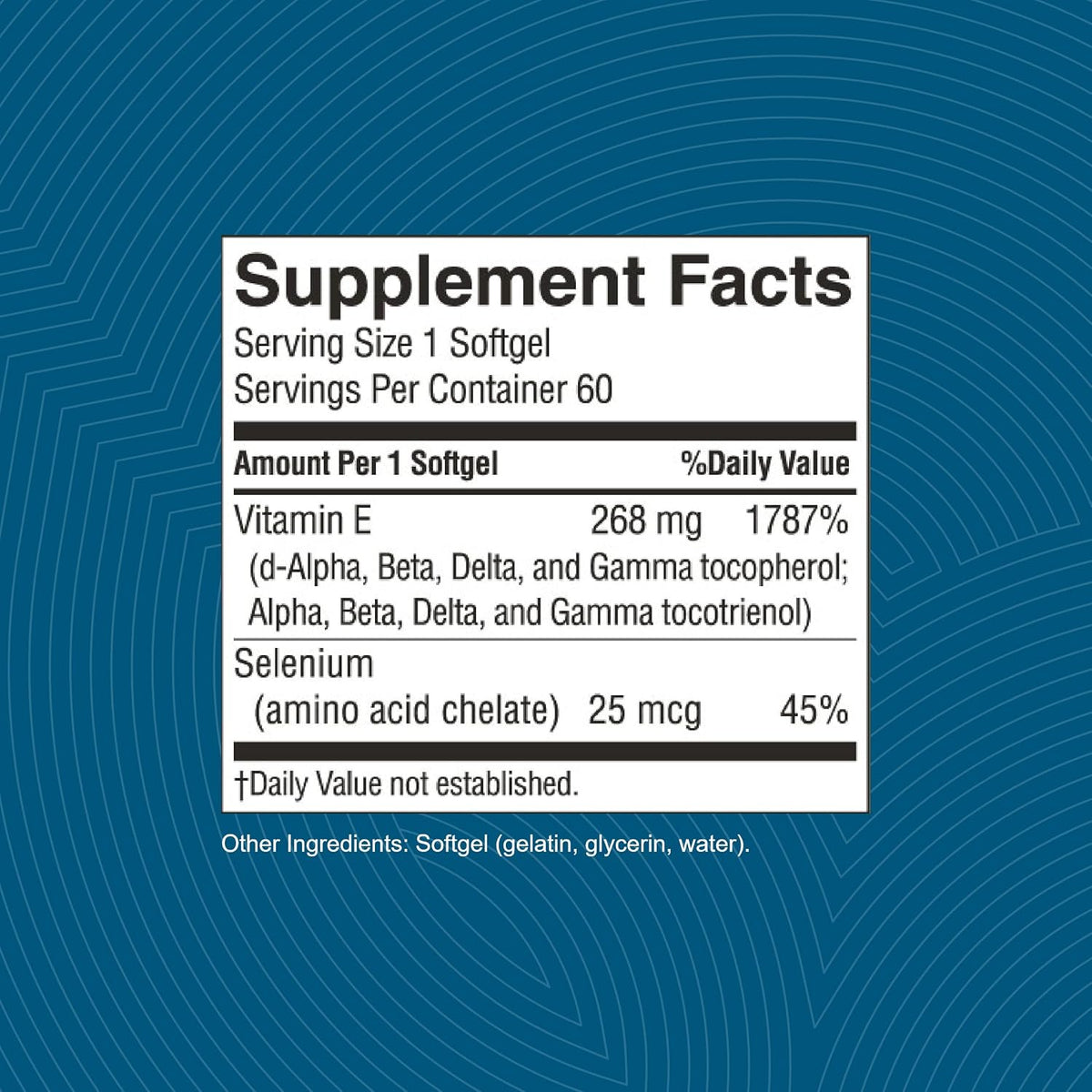 Nature's Sunshine Vitamin E Complete with Selenium, 60 Softgels - görsel 3