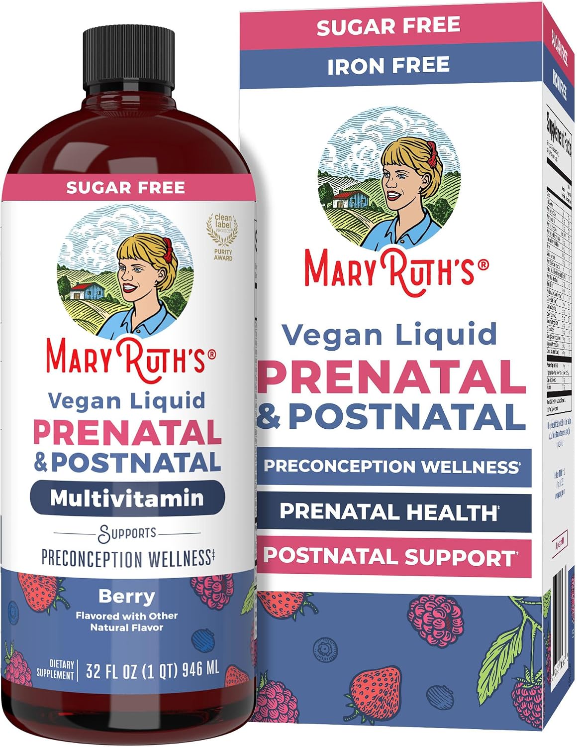 MaryRuth's Prenatal & Postnatal Liquid Multivitamin – 946 ml - görsel 1