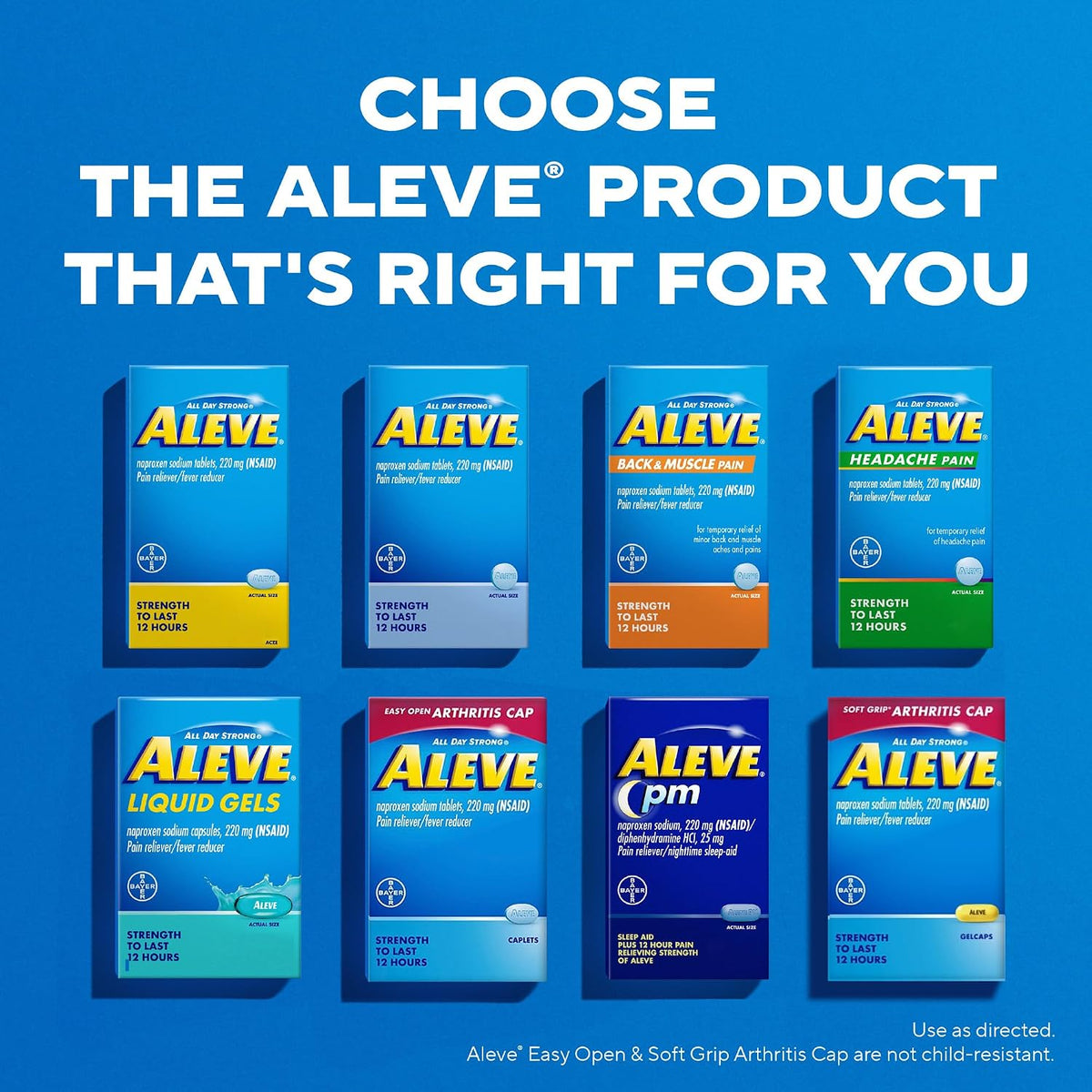Aleve Back and Muscle Pain Tablets, 90 Tablets - görsel 8