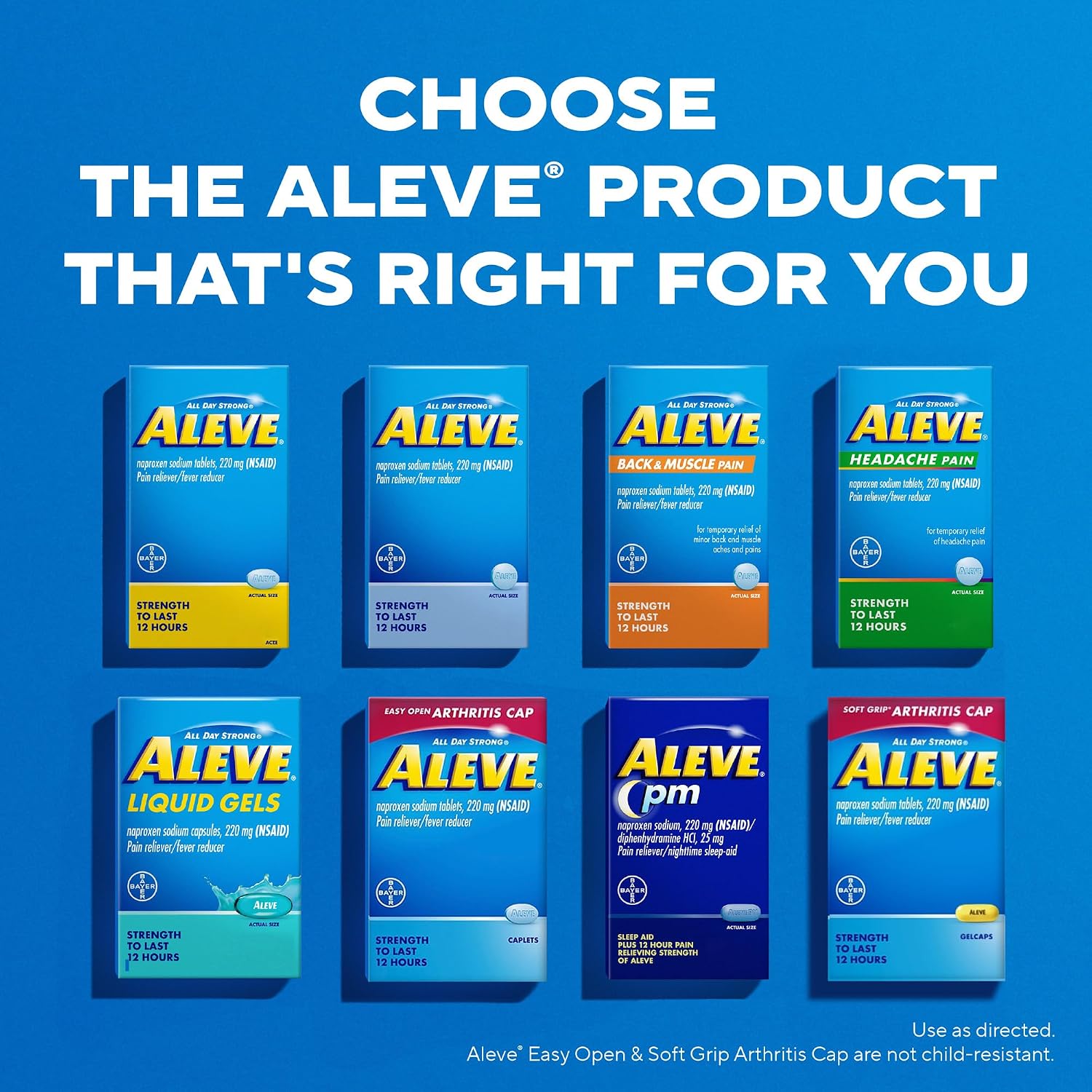 Aleve Back and Muscle Pain Tablets, 90 Tablets - görsel 8