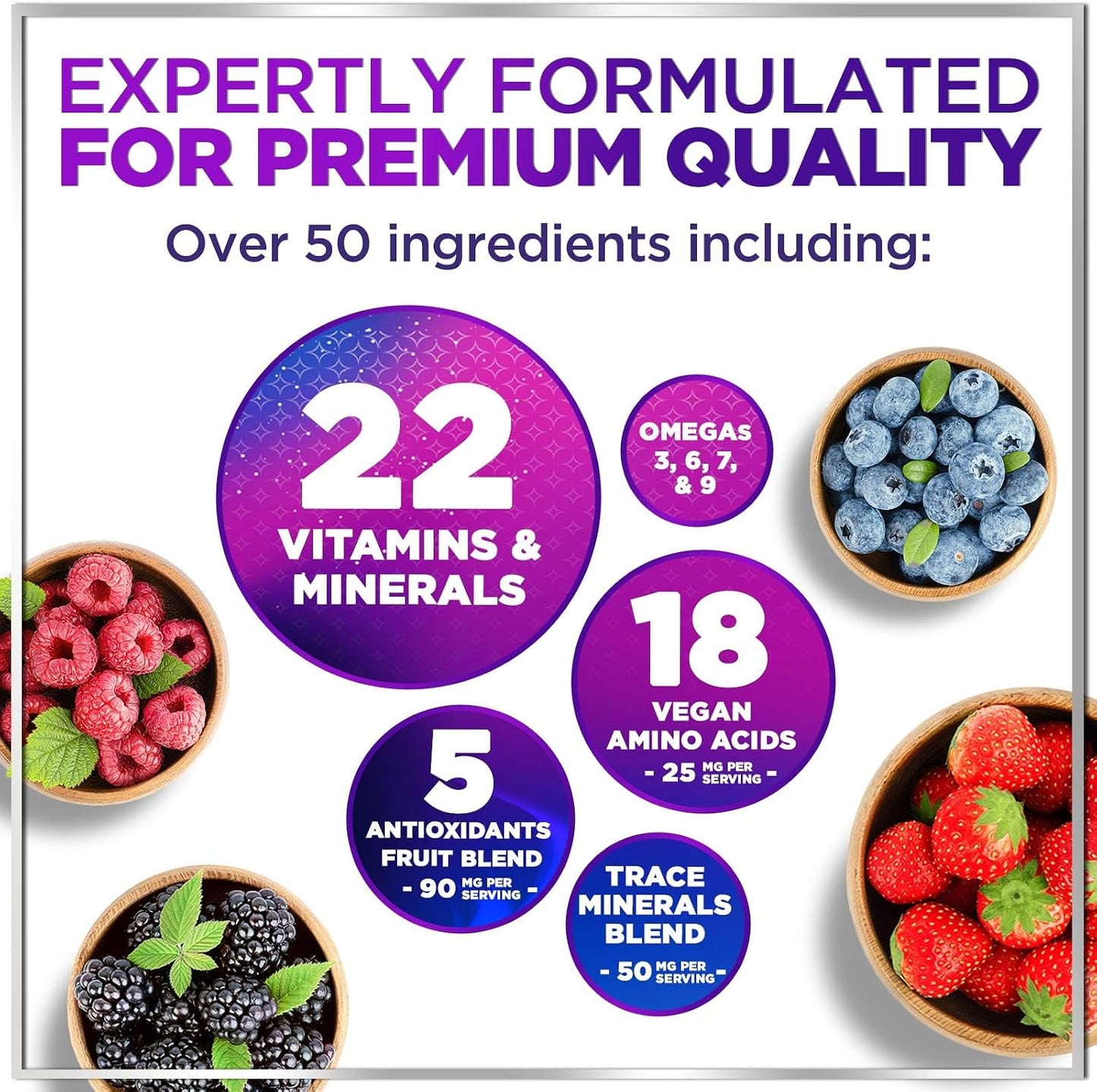 Hello Lovely! Liquid Multivitamin – Sugar Free Daily Multi for Women, Men & Kids, Berry Flavour (450 ml) - görsel 3