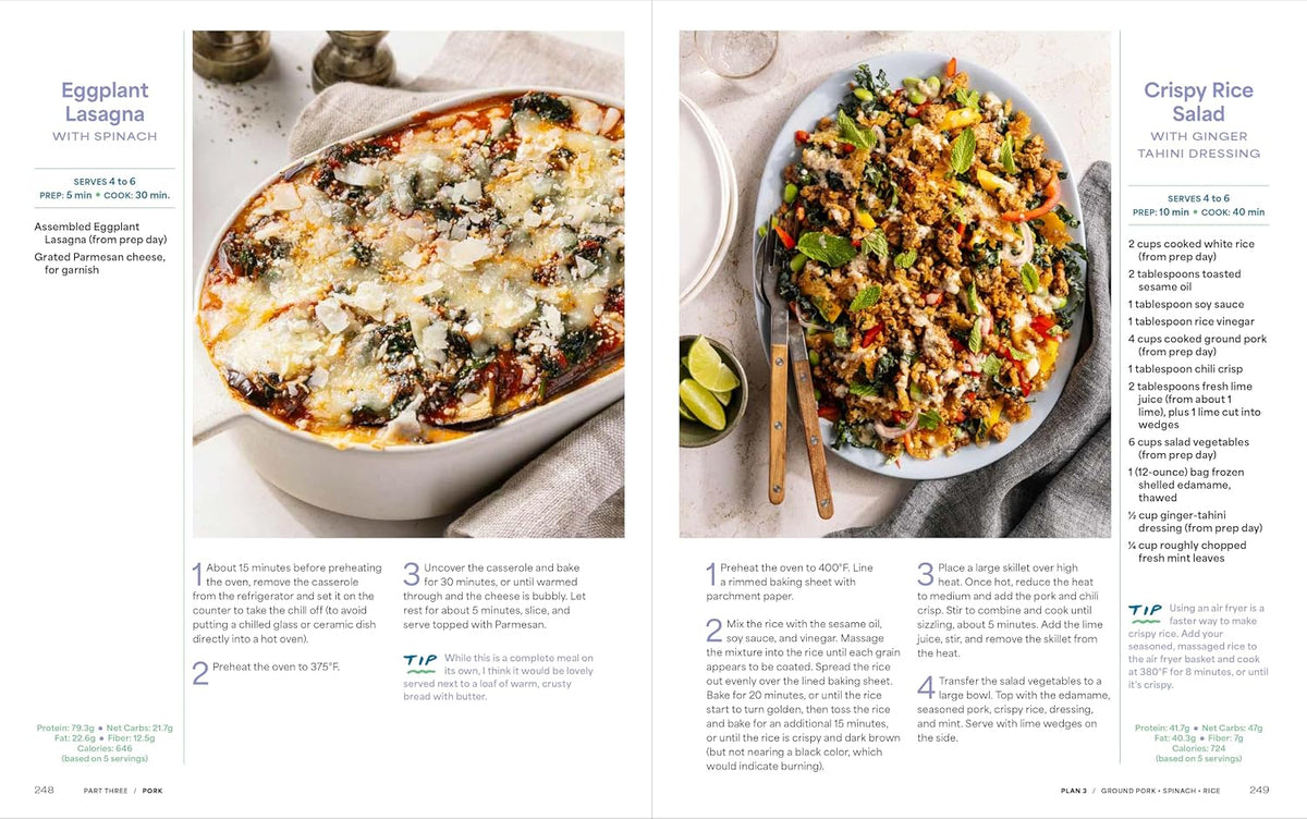 The Protein Meal Prep Plan: 30 Weekly Plans + 180 Recipes to Eat Better, Stress Less, and Save Money (Packed with Fibre and 35g+ Protein Per Serving) - görsel 6