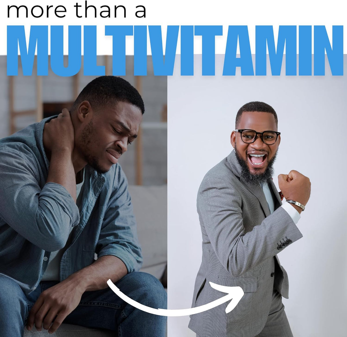 Kaya Naturals Multivitamin for Men - Men's Prostate Multivitamin - Multi Mineral Daily Supplement - Pills for Men - Supports Healthy Prostate - Vitaminas para Hombres - 60 Veggie Capsules - görsel 4