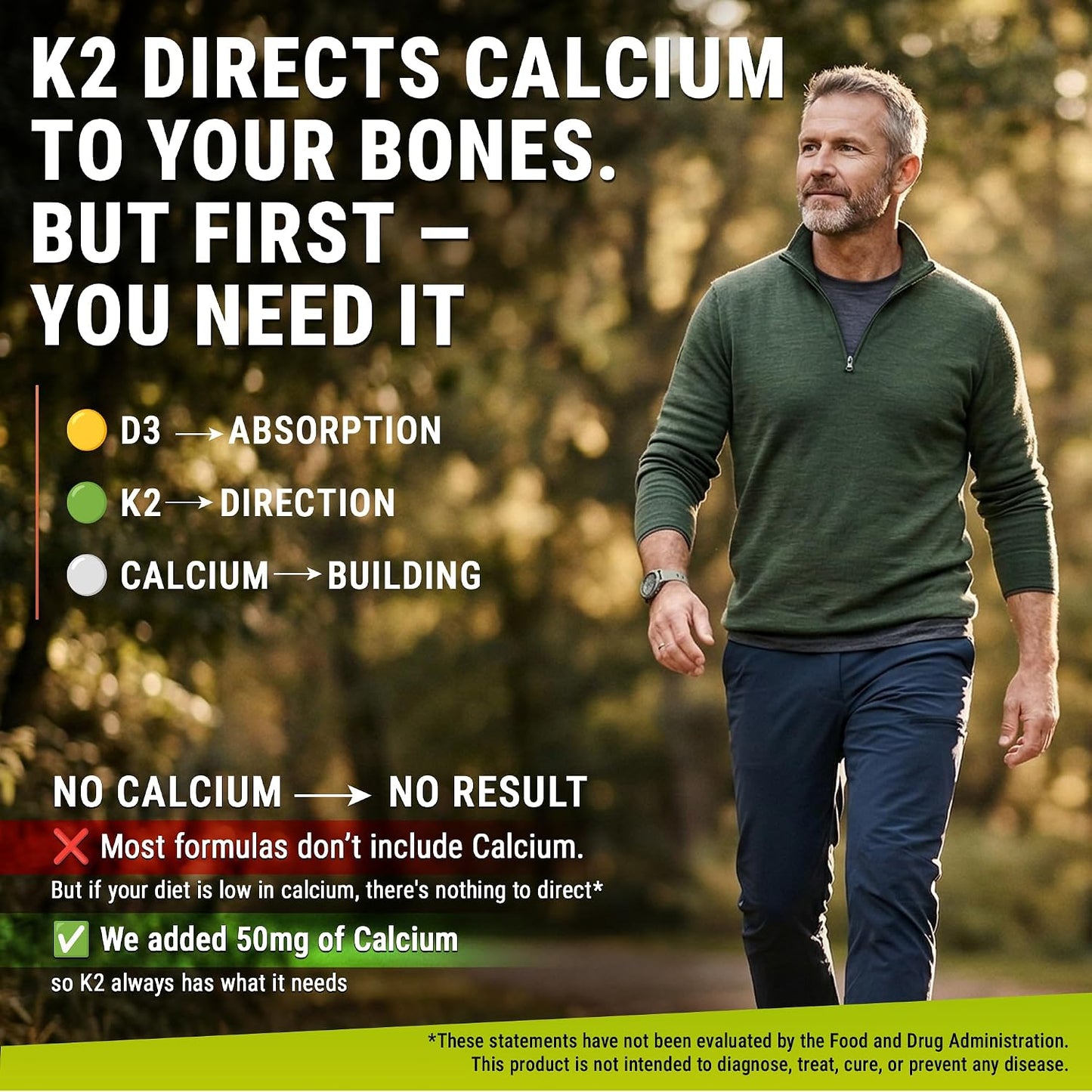 Vitamin D3 K2 with Magnesium Glycinate + Zinc & Calcium - 10,000 IU D3, 200mcg K2 (MK-7) - Vegan, Non-GMO - görsel 5