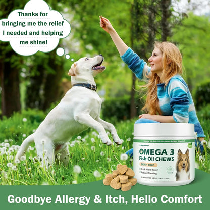 Dog Allergy Relief Chews - Omega-3 Fish Oil – Immune Support: A balanced omega profile supports a healthy immune – Image 4