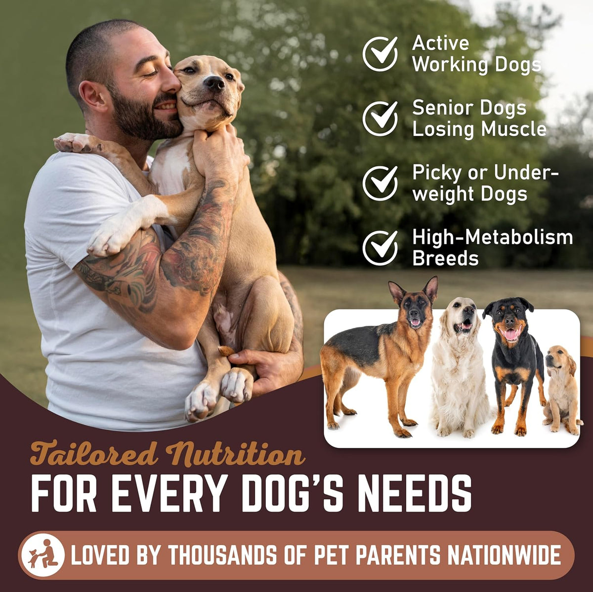 All American Canine Dog Weight Gainer Liquid – High Calorie Dog Food Supplement for Rapid Weight Gain, Mass, and Recovery – Appetite Stimulant (473 ml) - görsel 5