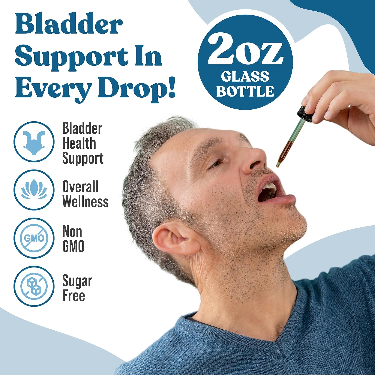 Rejuvica Health BladderPro Bladder Support Food Supplement - Liquid Drops with Pumpkin Seed, Uva Ursi, Goldenrod and More - görsel 5
