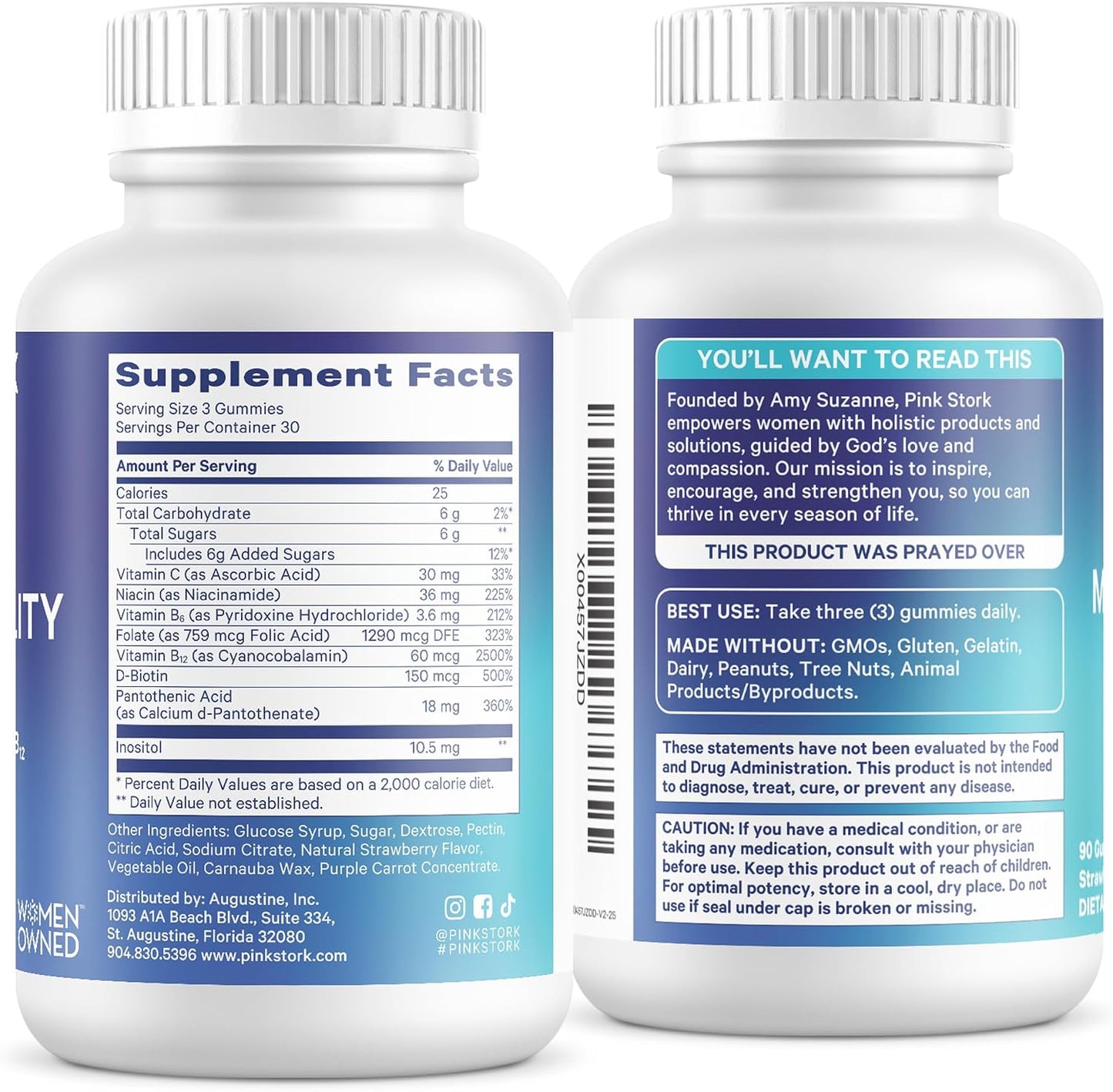 Blue Stork Fertility Supplement Gummies for Men – Male Prenatal Vitamins, Conception Support for Him – 90 Gummies - görsel 9