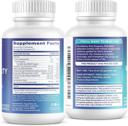 Blue Stork Fertility Supplement Gummies for Men – Male Prenatal Vitamins, Conception Support for Him – 90 Gummies